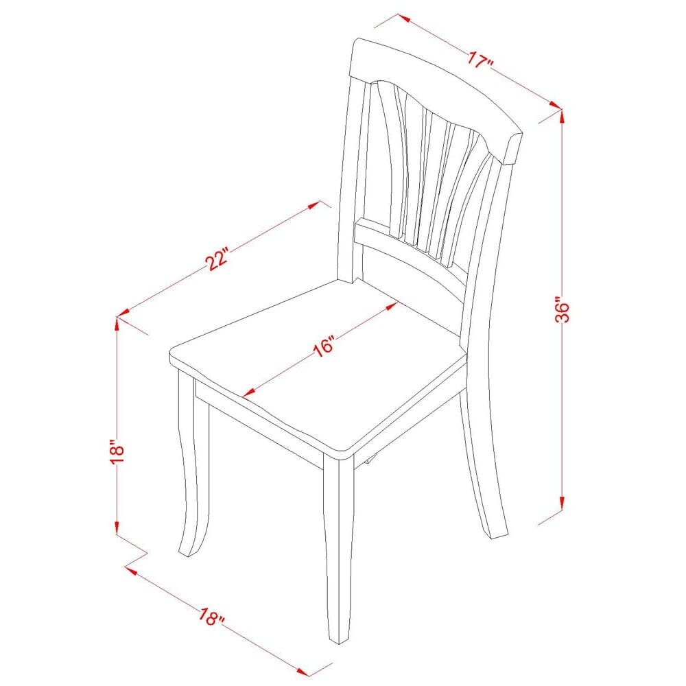 East West Furniture Dining Table Set  a Rectangle Dining Room Table and Kitchen Chairs  Black   Cherry (Pieces   Seat Options)