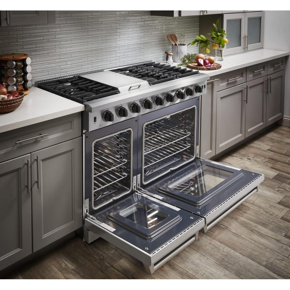 Thor Kitchen 48-inch Freestanding Gas Range with Griddle LRG4807U