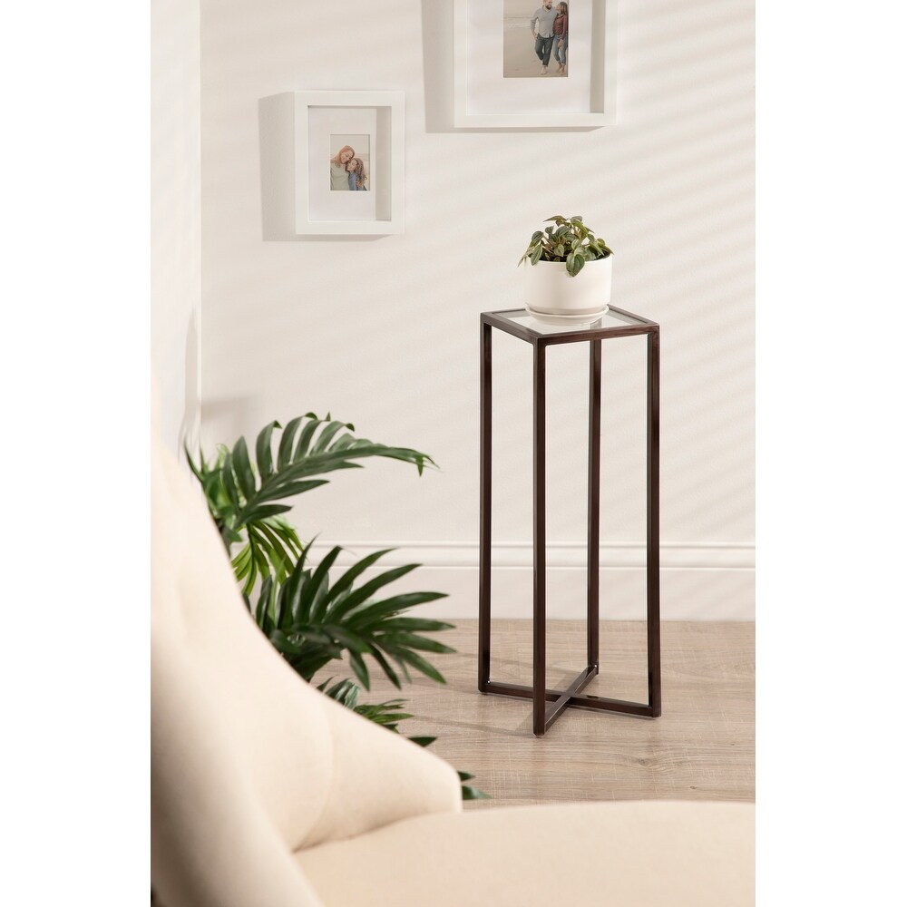 Kate and Laurel Jaspur Square Metal End Table