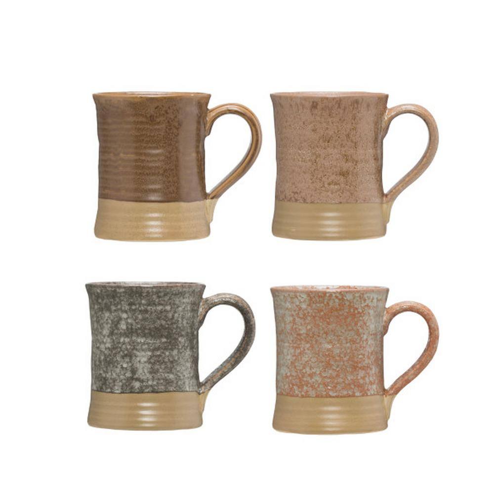 Storied Home 16 oz. Multicolor Stoneware Mug (Set of 4) DF2040SET