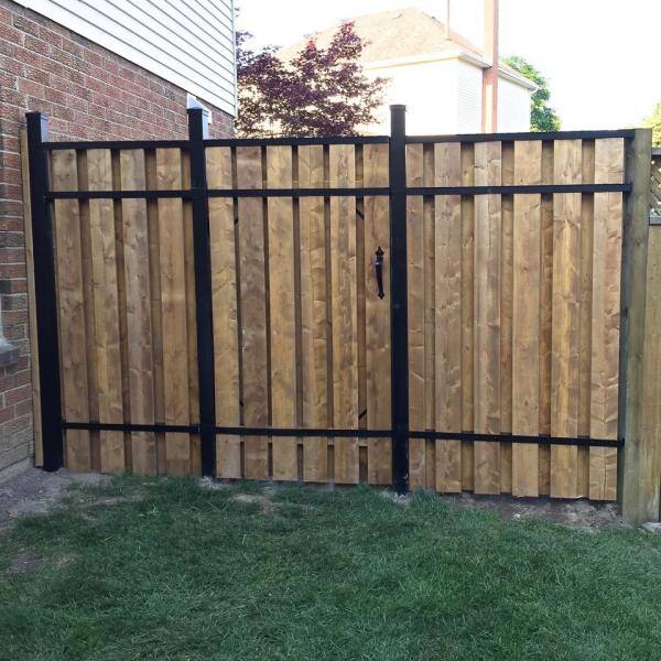 Slipfence 4 ft. x 6 ft. Wood and Aluminum Fence Gate Kit SF2-GK100