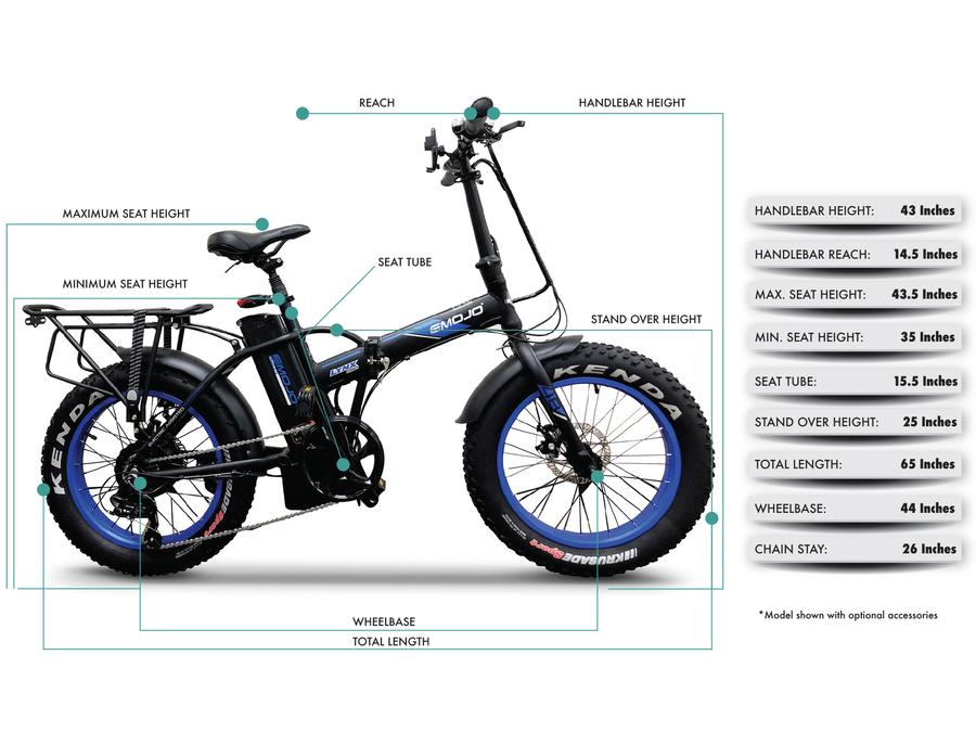 Emojo Lynx Pro Ultra 48V 500W Folding Fat Tire Electric Bike