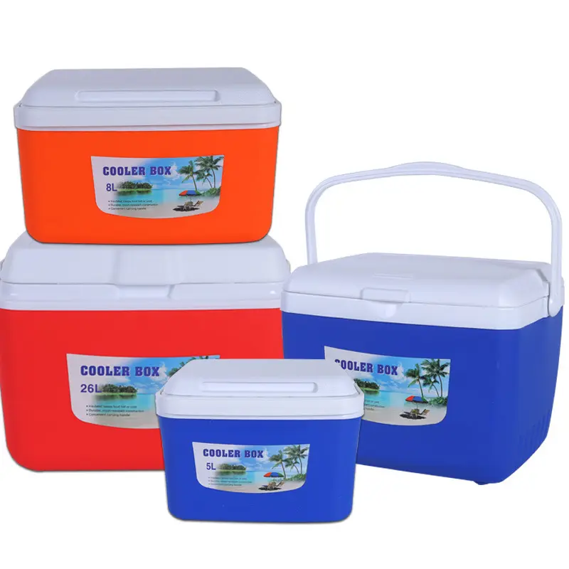 Custom Outdoor Cooler box Chilli bin For Fishing Camping Hiking 13/26/45L Rotomolded Ice Chest Storage Hard Cooler Box