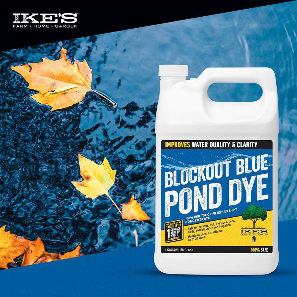 IKE'S 1 Gal. Blockout Blue Pond Dye 114150