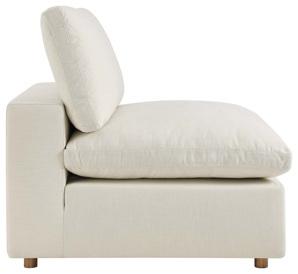 Commix Down Filled Overstuffed Armless Chair   Transitional   Armchairs And Accent Chairs   by Modway  Houzz