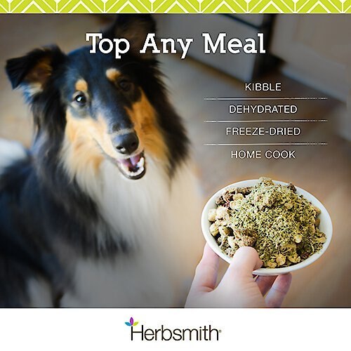 Herbsmith Smiling Dog Kibble Seasoning Freeze-Dried Duck with Oranges Dog Food Topper