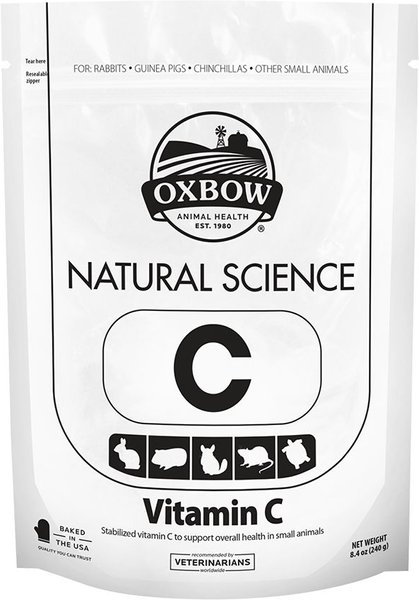 Oxbow Natural Science Vitamin C Support Small-Pet Supplement， 8.4-oz bag