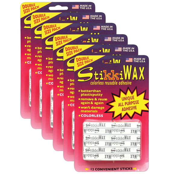 StikkiWorks STK02010 6 Stikkiwax Pack Of 12 Sticks...