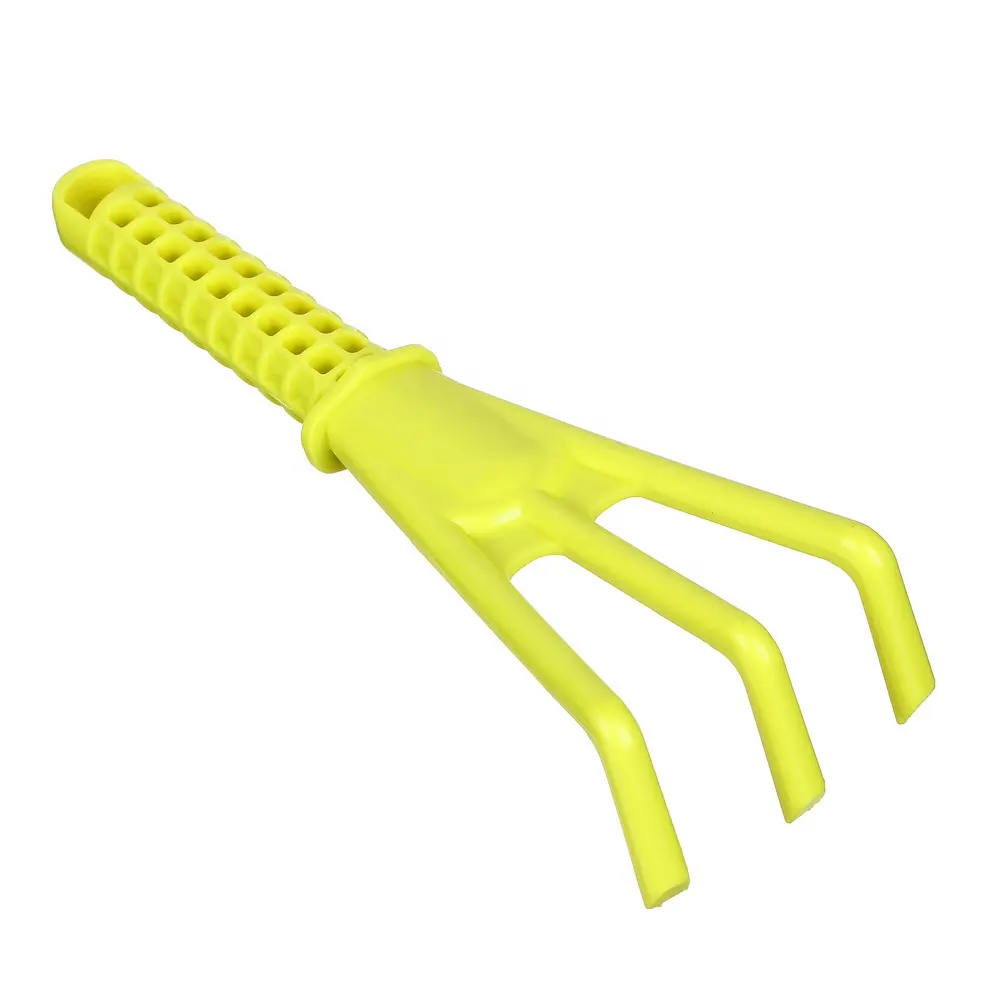 Portable Garden Cultivator 3 Teeth Claw Plastic Mini Hand Rake Tool For Kids Lawn Planting