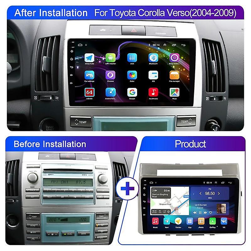 Android Car Radio for Toyota Corolla Verso AR10 2004-2009 Multimedia Player Stereo Carplay Head Unit