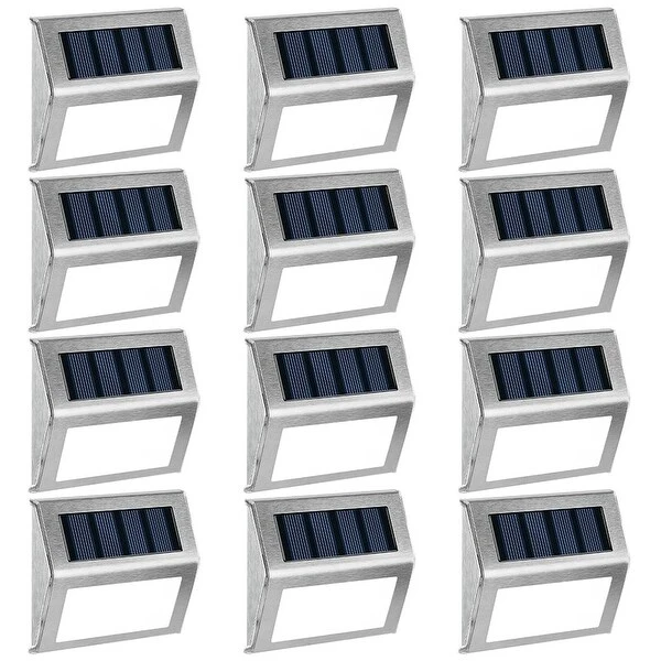 Solar Deck Lights LED Stair Lights Stainless Steel Step Lighting