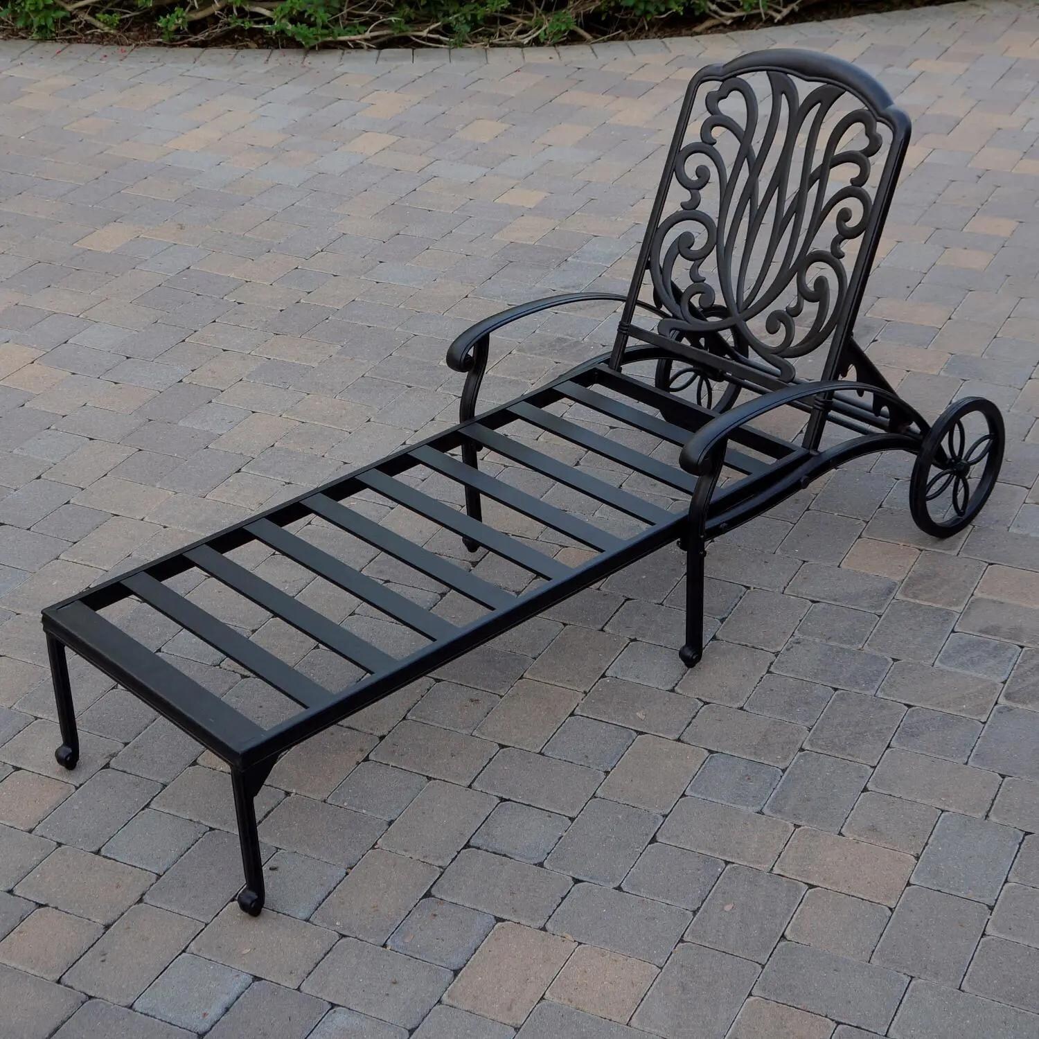 Darlee Elisabeth Cast Aluminum Patio Chaise Lounge