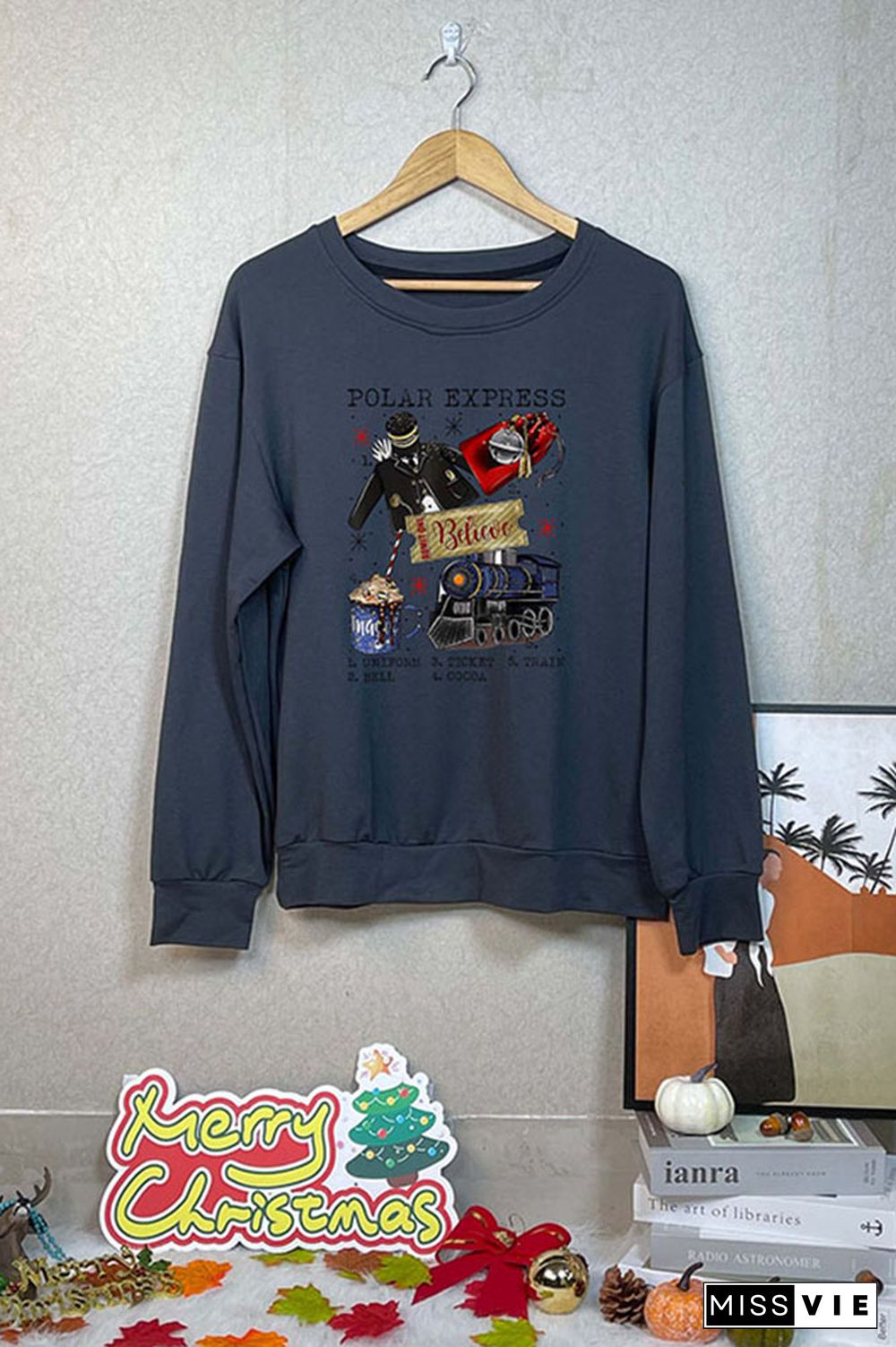 Christmas North Pole Polar Express Classic Crew Sweatshirt Wholesale