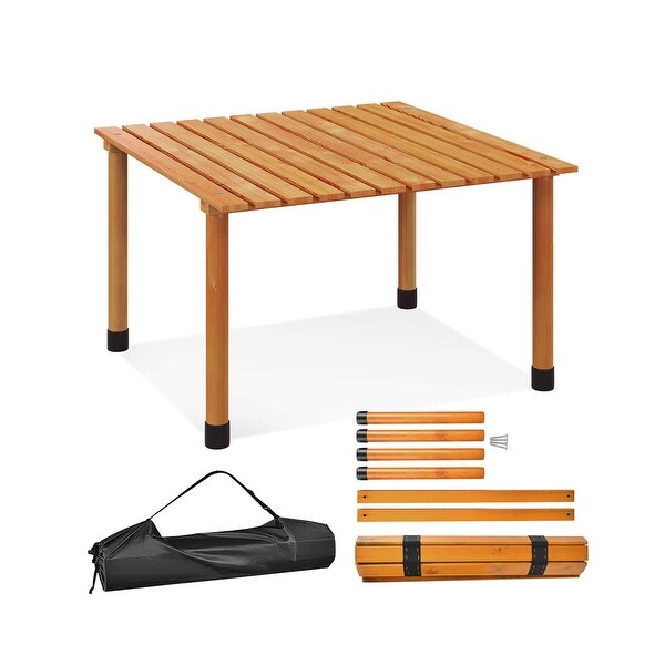 Folding Outdoor Camping Table with Carrying Bag for Picnics and Party