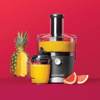 NutriBullet 800 W 50.7 oz. Stainless Steel Juicer with 27 oz. Pitcher NBJ50100