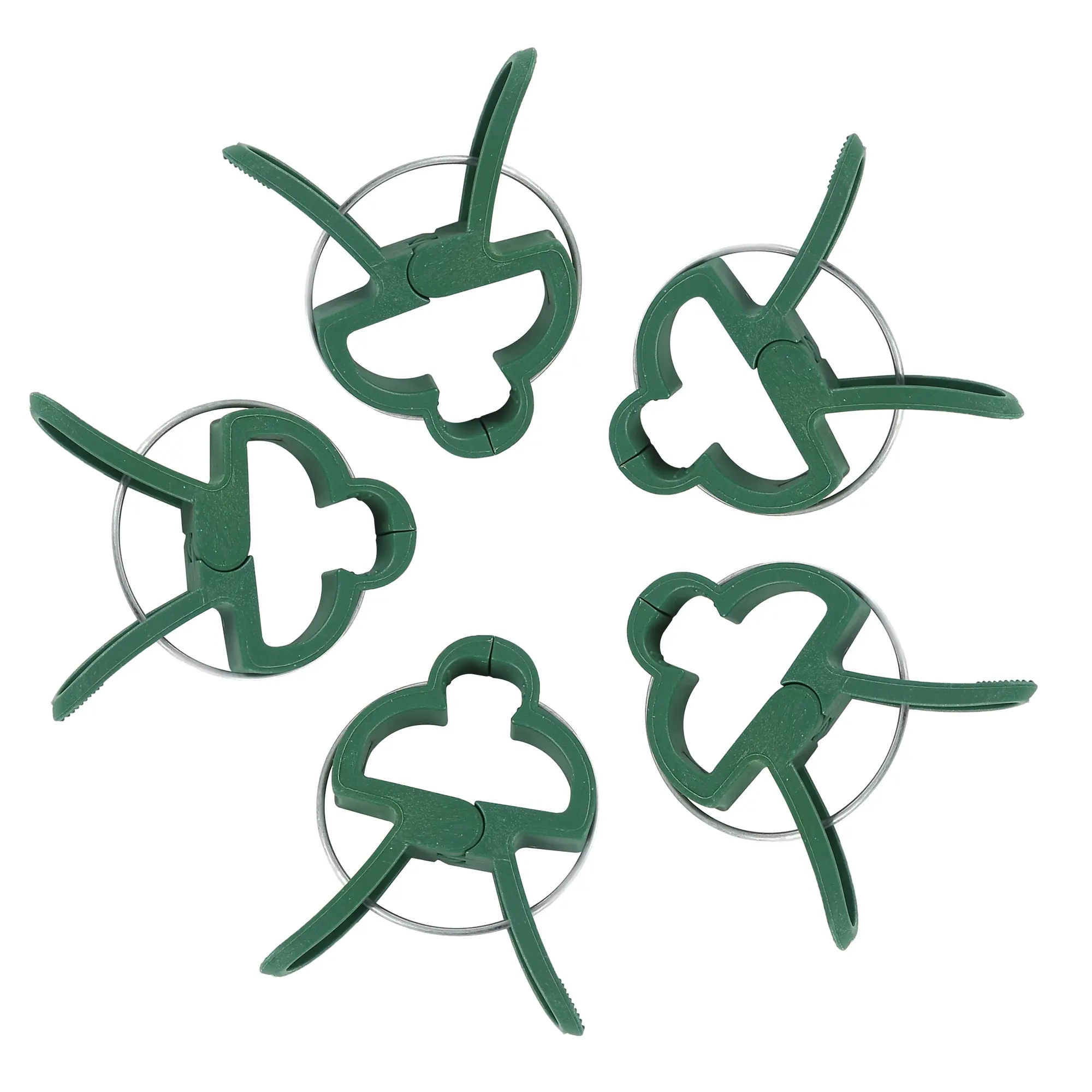 Hot Sale 20pcs Gardening Flower Plant Green Plastic Plant Support Fixing Clip Plant Support Clips for Garden Supplies