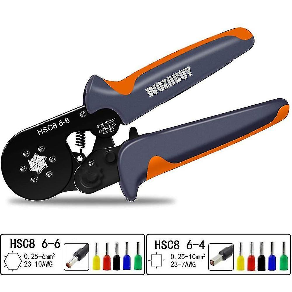 Naiwang Wozobuy Ferrule Crim Tool Kit， Hsc8 6-6/6-4 Pliers，for Tube Terl Wire End Terl，with 800/1900/2000 Pc