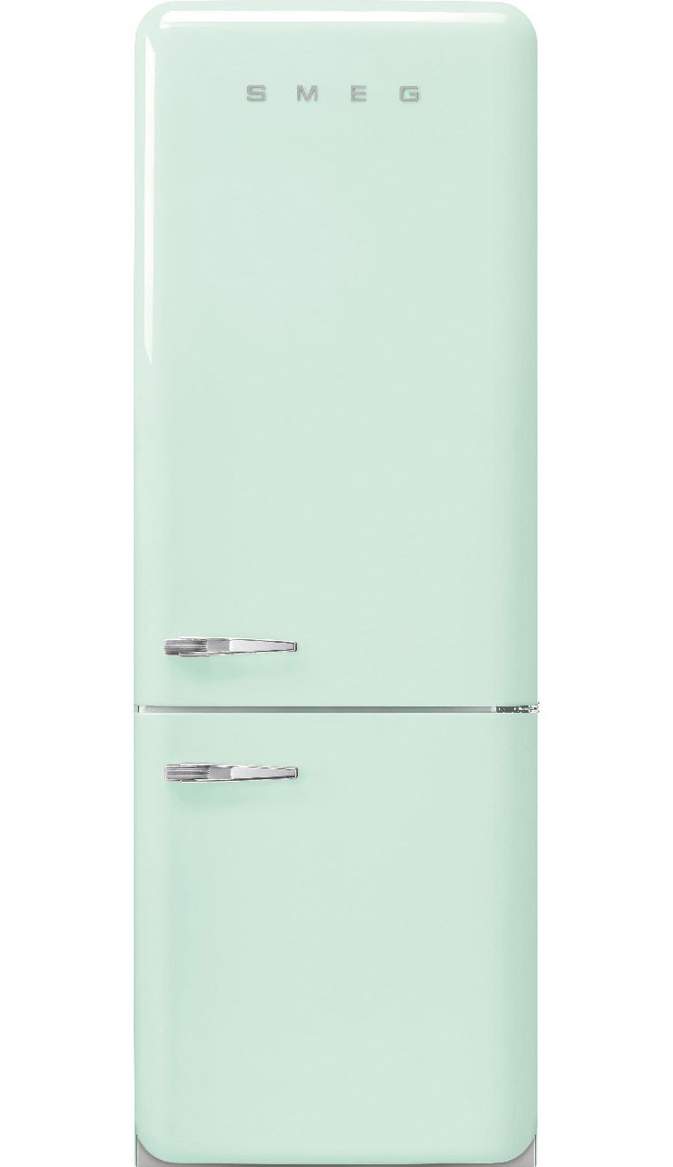 Smeg 50's Retro Style Aesthetic 18 Cu. Ft. Pastel Green Right-Hinge Bottom Freezer Refrigerator With Manual Ice Maker