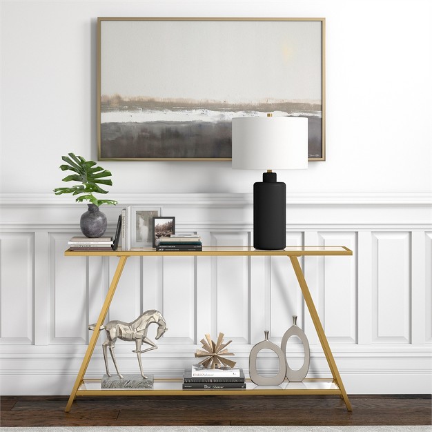 Brass Metal Console Table Henn amp hart