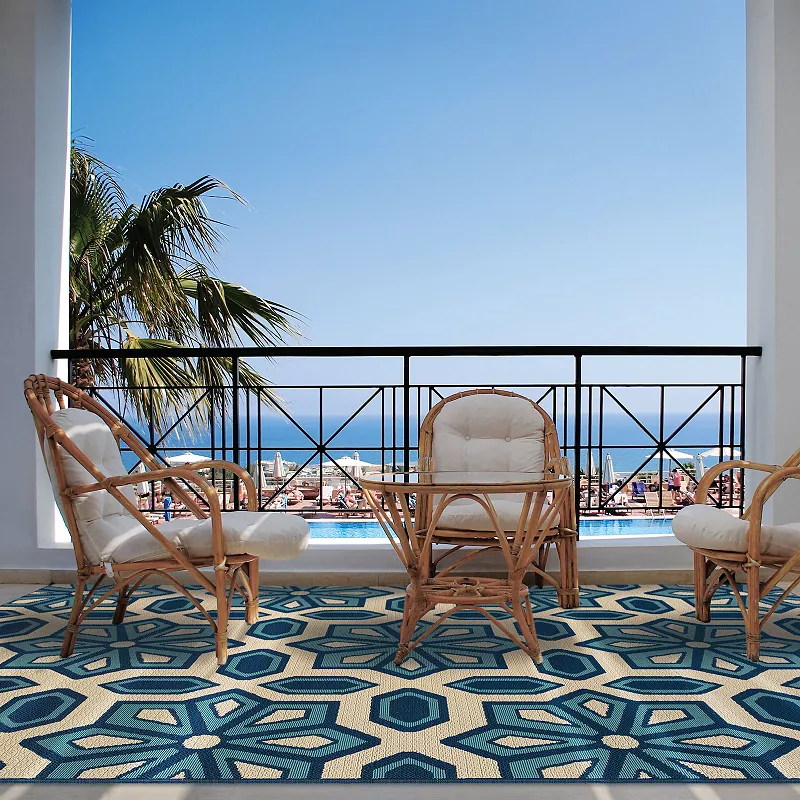 StyleHaven Cayman Geometric Indoor Outdoor Rug