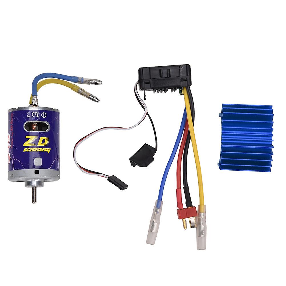 Durable 540 Brushed Motor   45a Esc Set Kit For 1/10 Rc Buggy Truggy Truck Crawler Blue