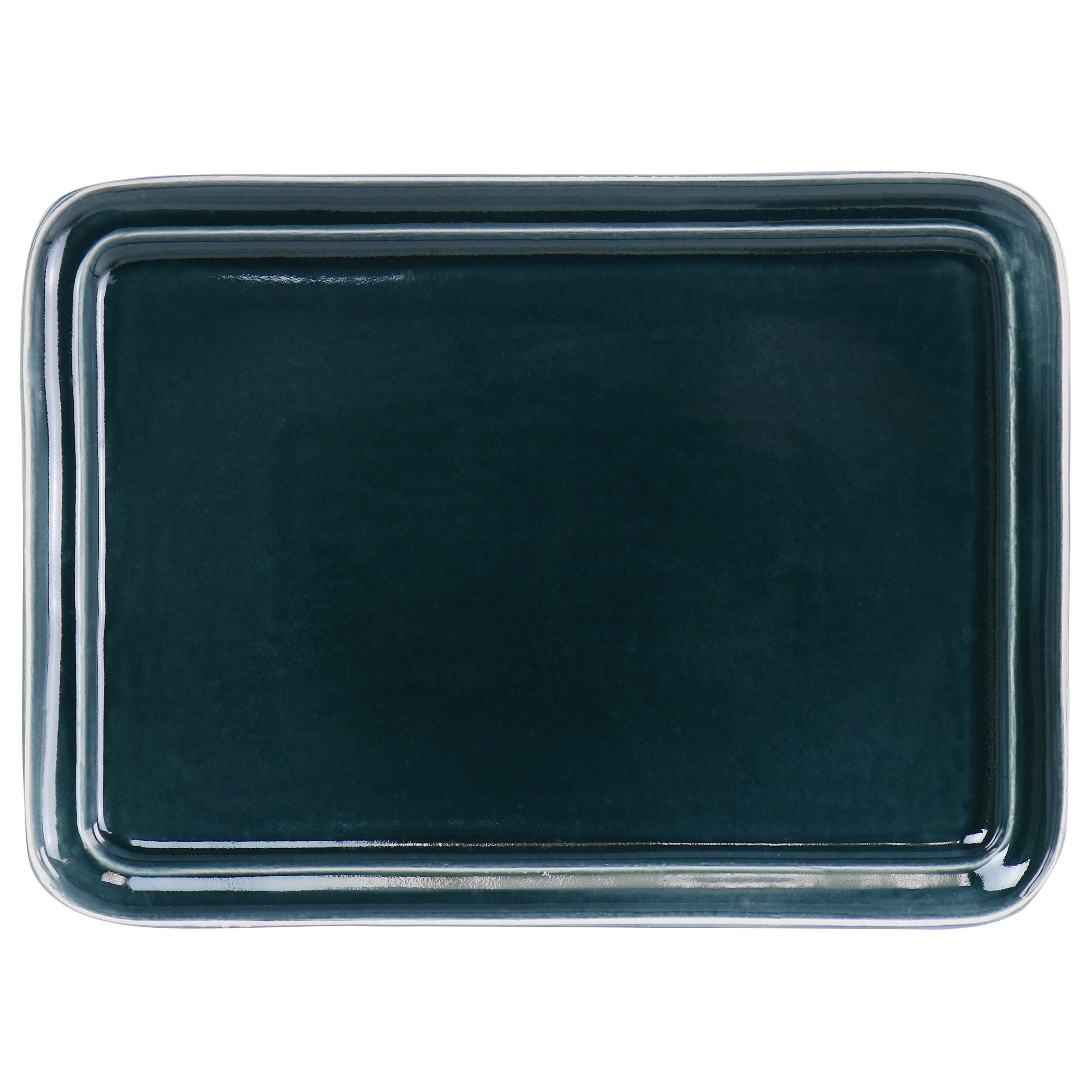 13.5in Stoneware Reactive Glaze Serving Platter