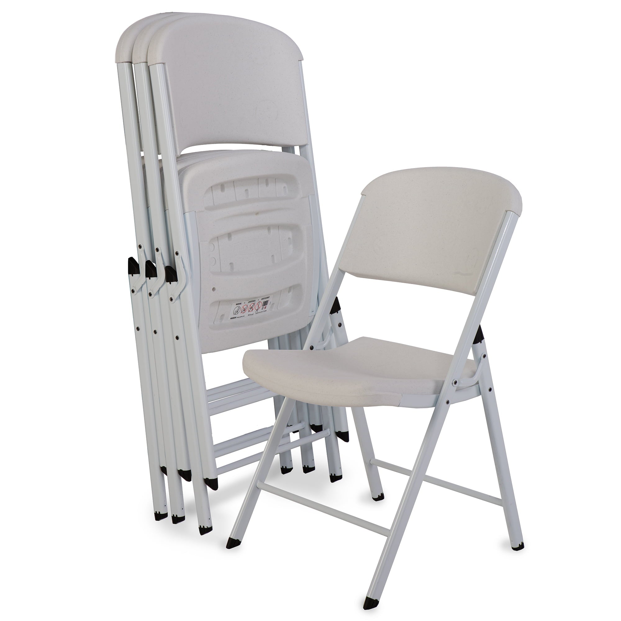 Lifetime Classic Commercial Folding Wedding Chair, White, 80359