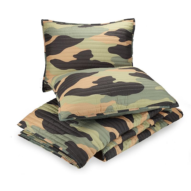 Urban Playground Covert Camo Quilt Set with Shams