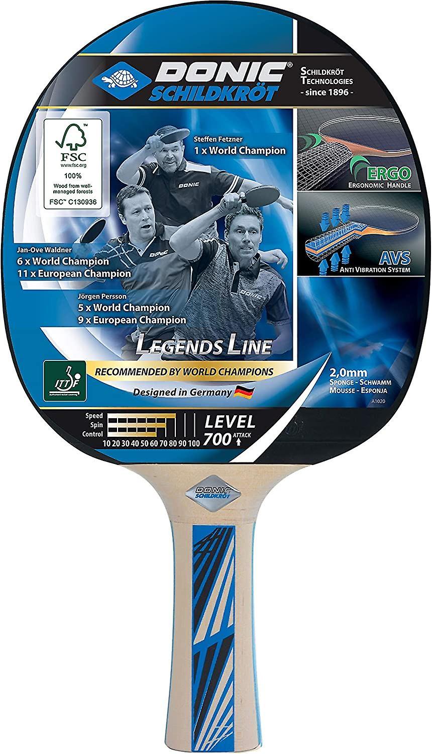 Donic Schildkrot Table Tennis Bats Legends 700 Ping Pong Paddle 2 Rackets Set