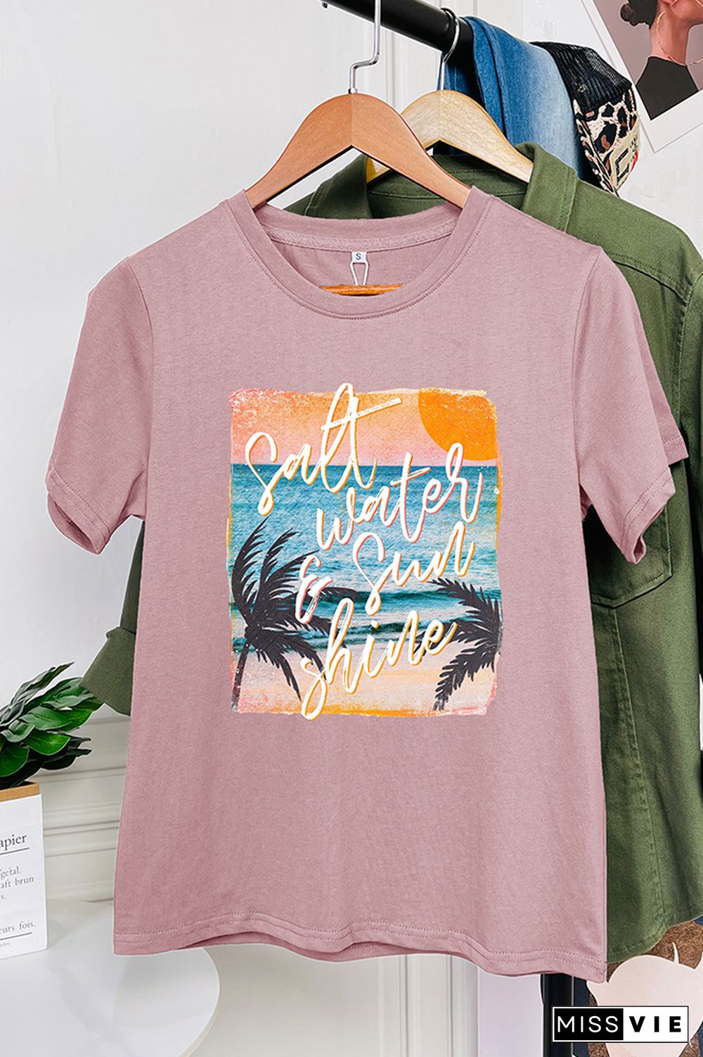 Salt Water & Sunshine Retro Graphic Tee Wholesale