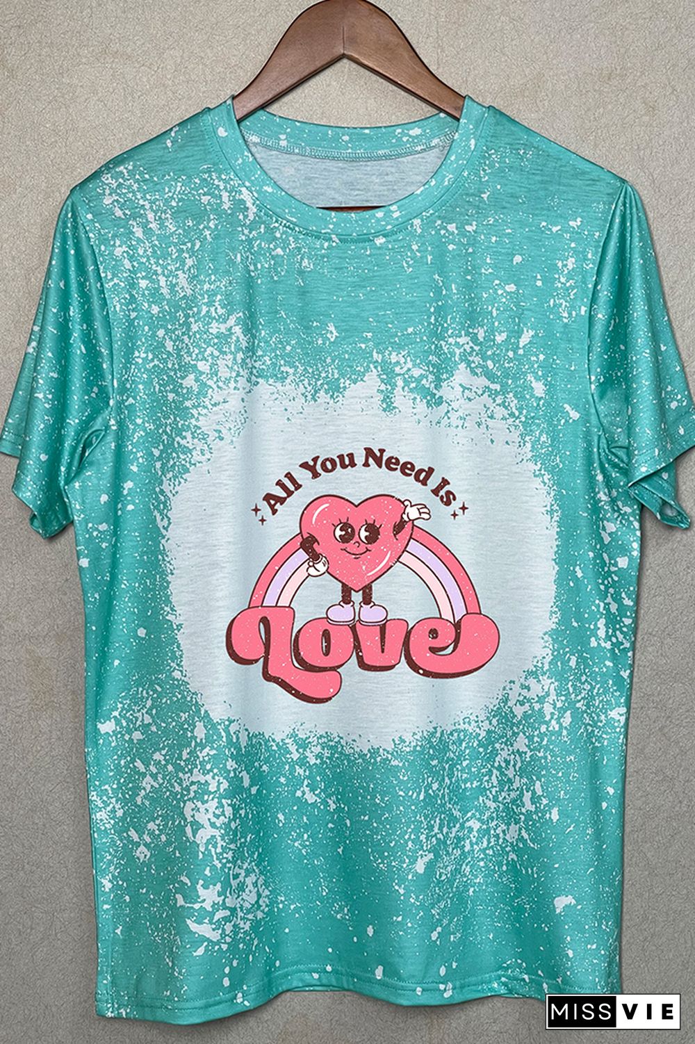 All You Need is Love Valentines Graphic Tee Wholesale