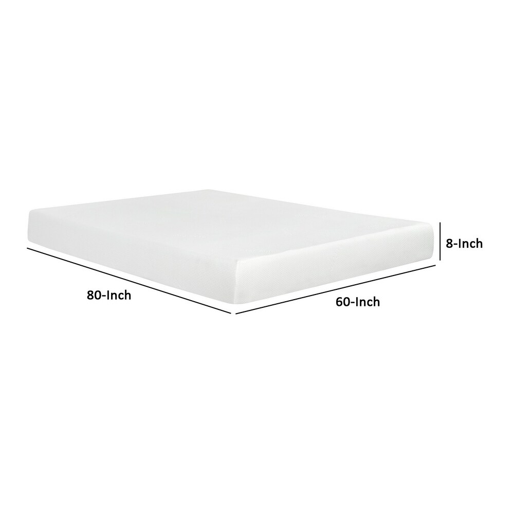 Bree 8 Inch Plush Queen Size Mattress with Cool Gel Foam  Aloe Vera Infused