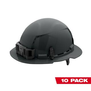 MW BOLT Gray Type 1 Class C Full Brim Vented Hard Hat with 6-Point Ratcheting Suspension (10-Pack) 48-73-1235X10