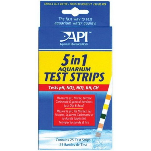 API 5 in 1 Aquarium Test Strips