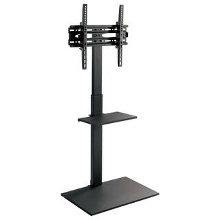 MOUNT-IT! mount-it! Height Adjustable TV Stand with Shelf for 23 in. and to 55 in. MI-1877