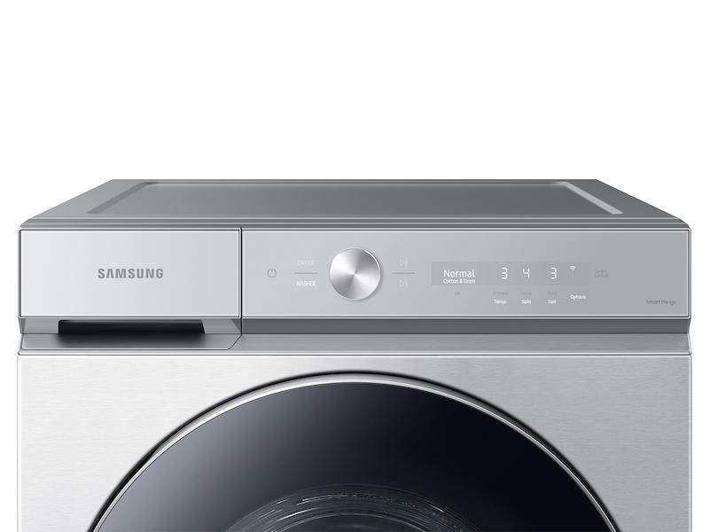 Samsung WF53BB8900AT Bespoke 5.3 Cu. Ft. Ultra Capacity Front Load Washer With Ai Optiwash™ And Auto Dispense In Silver Steel