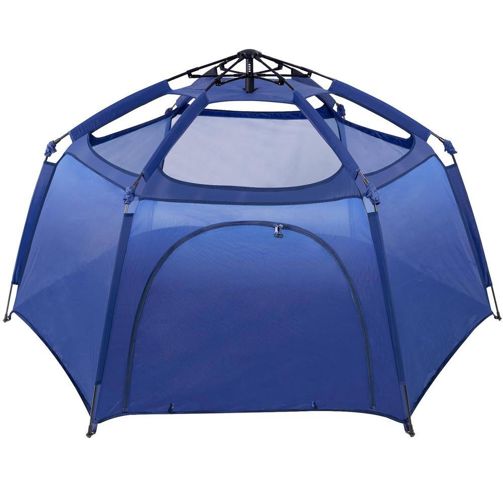 Alvantor 84 in. x 84 in. x 44 in. Navy Instant Pop Up Portable Play Yard Canopy Tent Kids Playpen Lightweight No Waterproof 8051