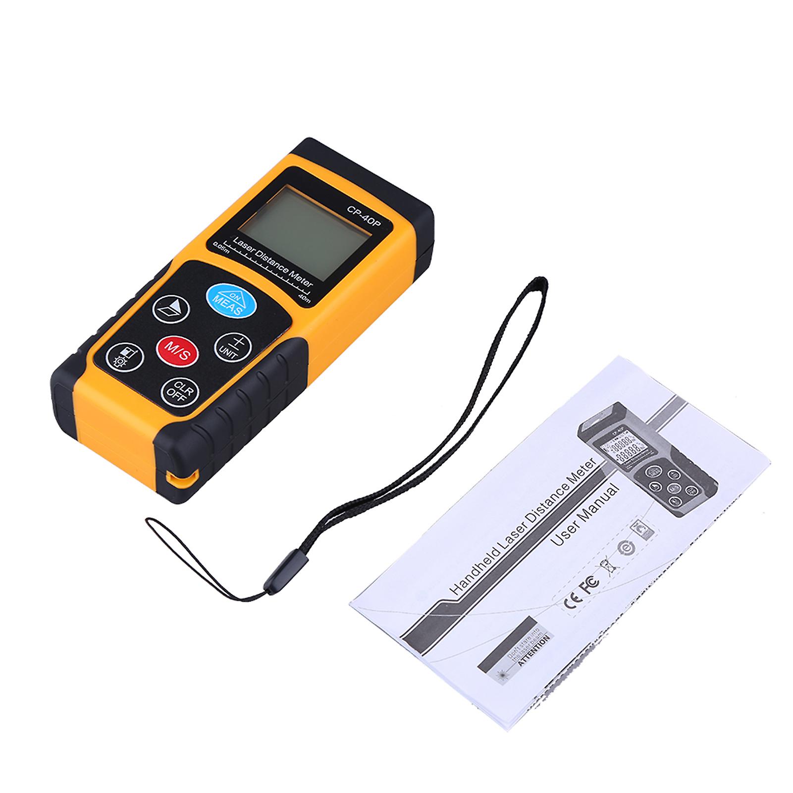 High Accuracy Handheld Digital Ir Laser Distance Meter Compact Measure Range Finder 40m