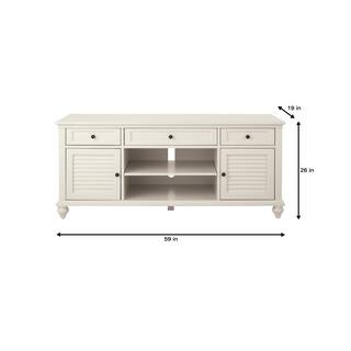 Home Decorators Collection Hamilton 59 in. Off-White 3-Drawer TV Stand 9787800410