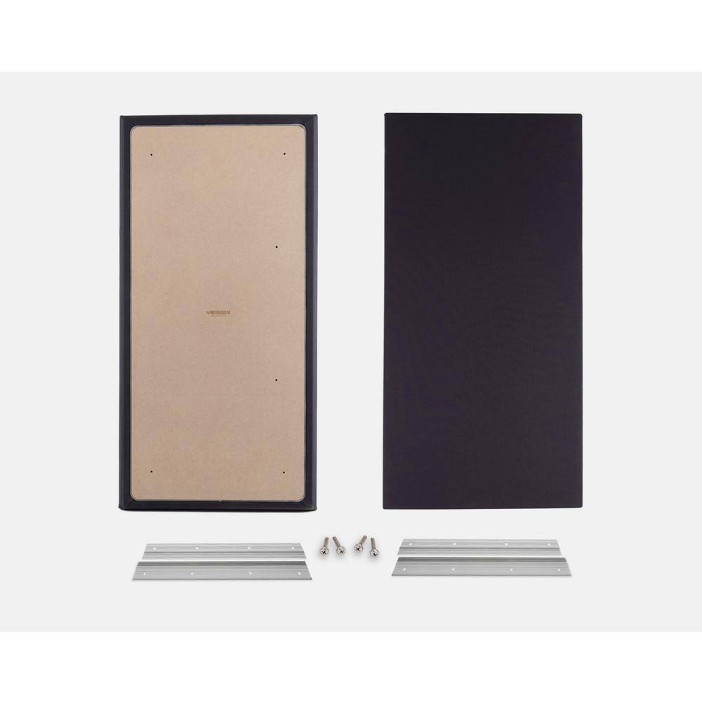 PROSOCOUSTIC WAVERoom Pro 1 in. x 24 in. x 48 in. Diffusion-Enhanced Sound Absorbing Acoustic Panels in Black (2-Pack) WRP-BP-Pair-BK