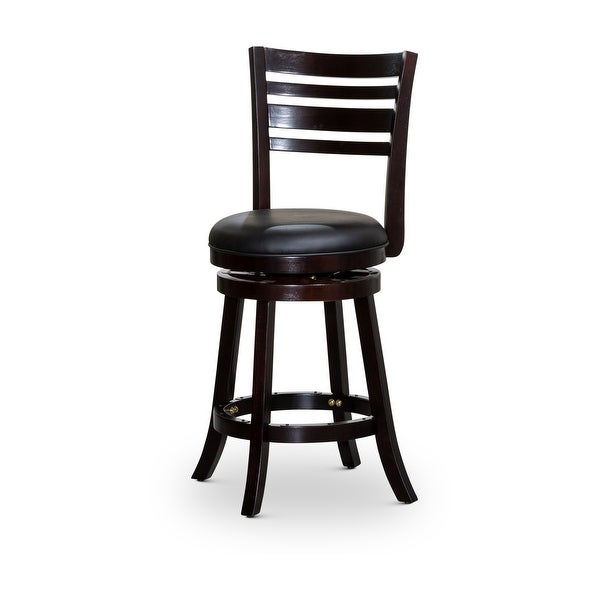 DTY Indoor Living Granby 4-Slat Back Swivel Stool