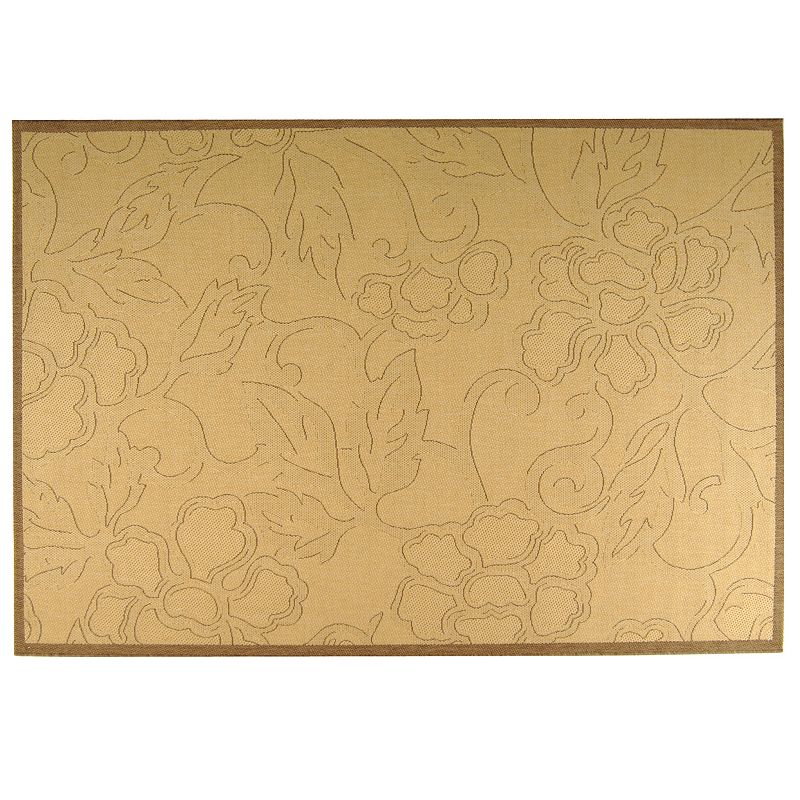 Safavieh Courtyard Floral Sketch Indoor Outdoor Rug