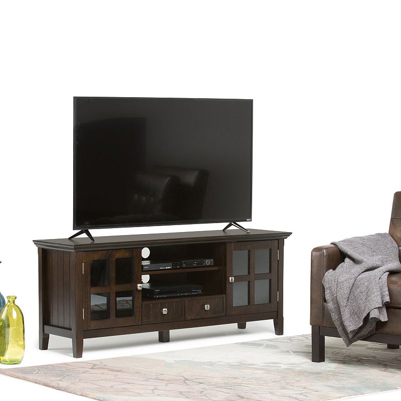 Simpli Home Acadian Rustic TV Media Stand