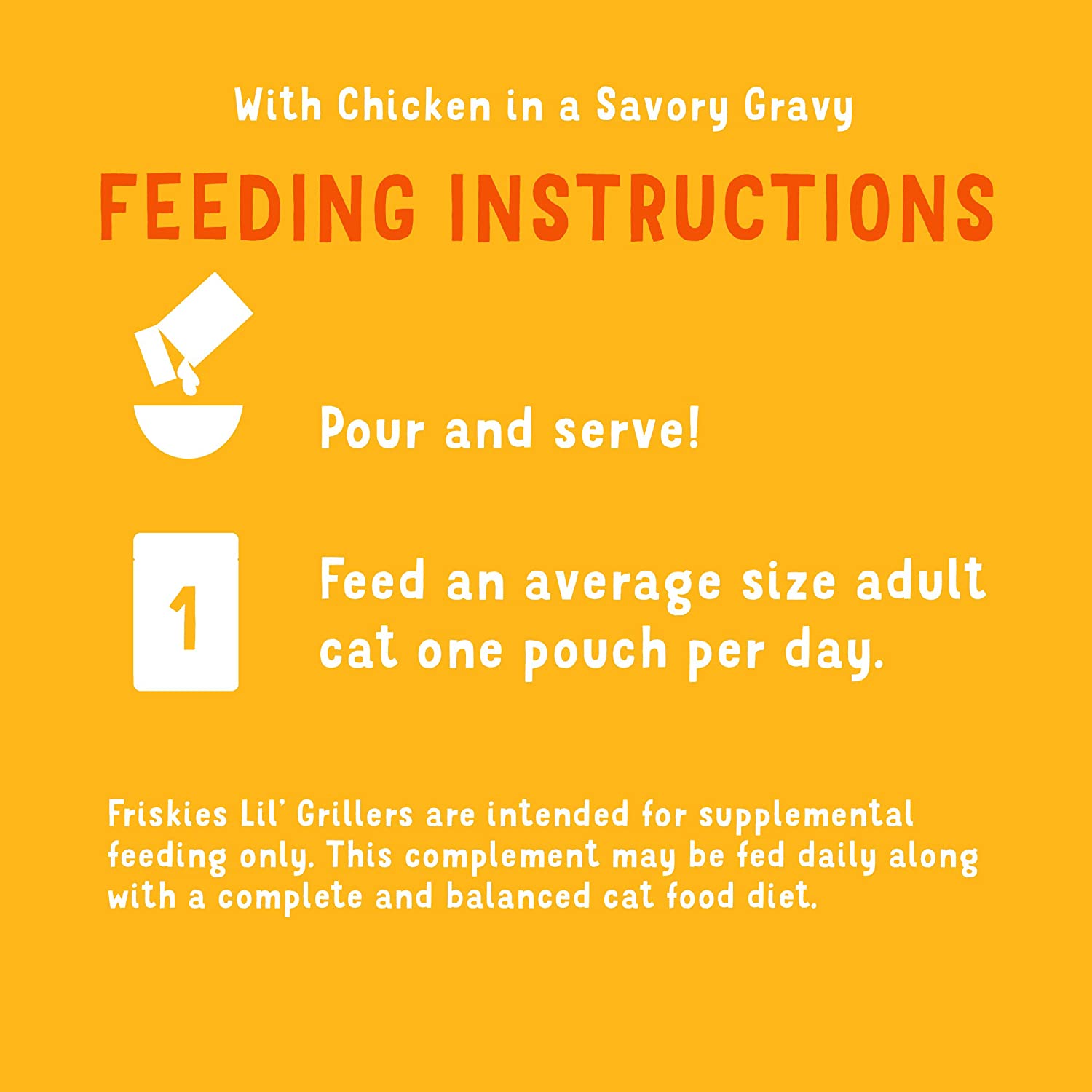 Purina Friskies Gravy Wet Cat Food Complement Lil' Grillers Seared Cuts with Chicken - (16) 1.55 oz. Pouches