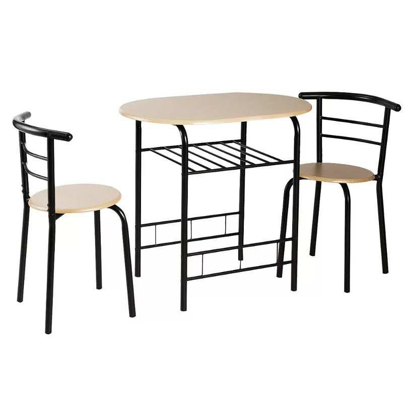 3-piece Space-saving Bistro Set For Kitchen And Apartment