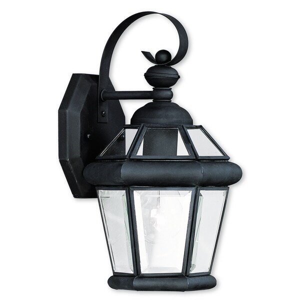 Livex Lighting Georgetown Black 7x11x7.5in 1light Outdoor Wall Lantern Shopping - The Best Deals on Outdoor Wall Lanterns | 18905746