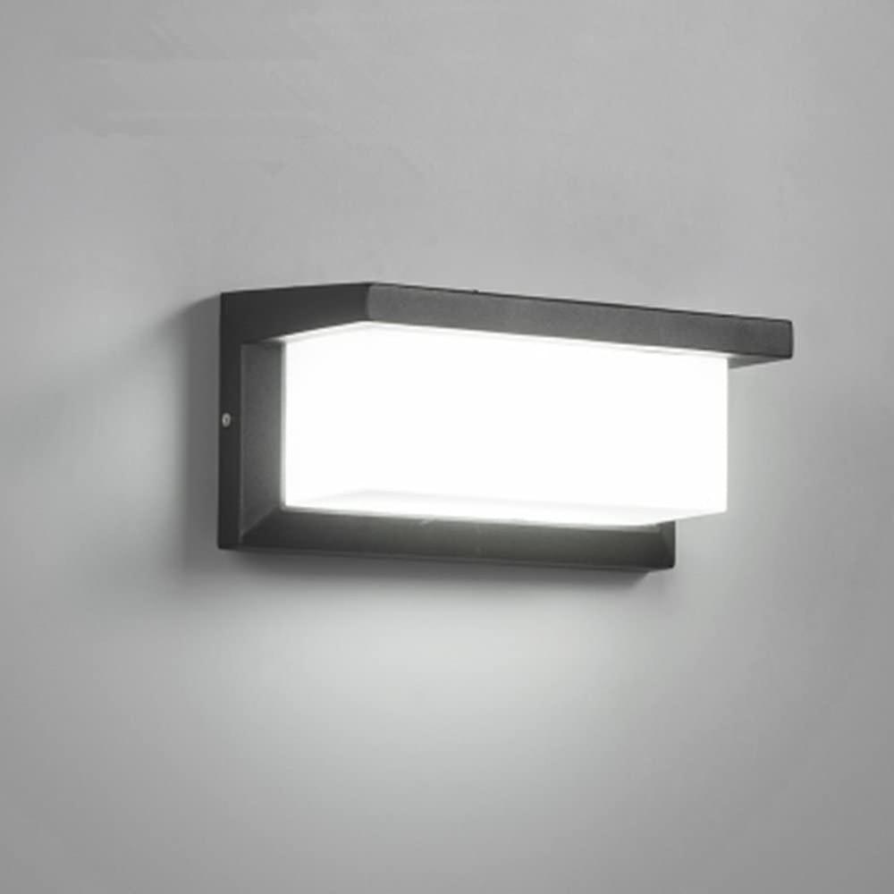 18w Modern Outdoor Wall Sconce Led Waterproof Ip65 Anthracite Aluminum Lighting Decoration Light  Cool White