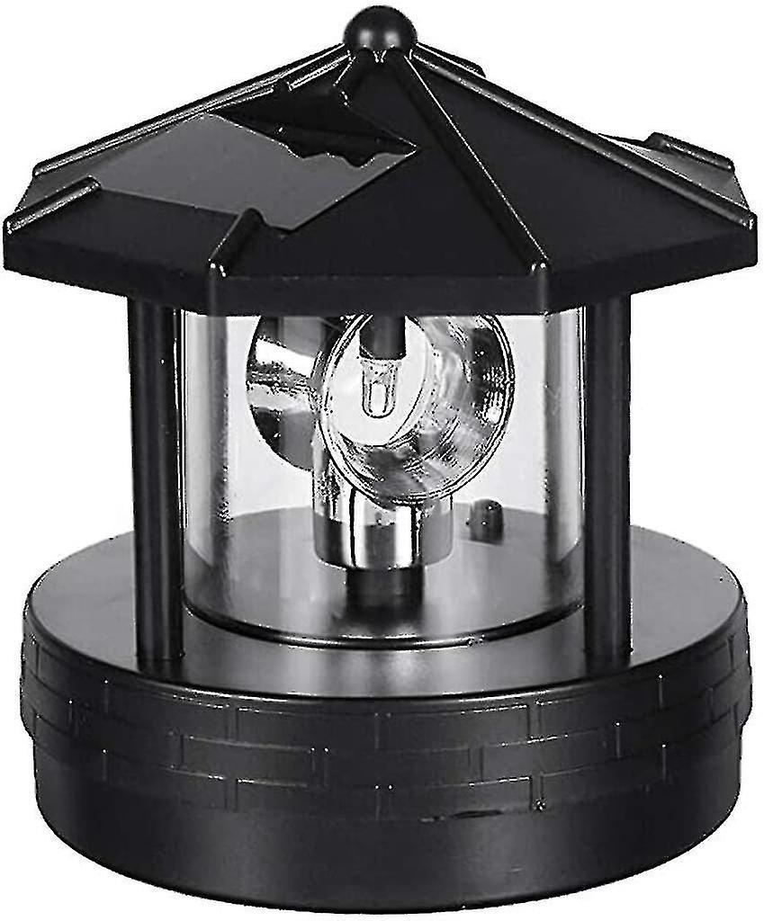 Solar Led Rotating Lighthouse Light Garden Yard Lawn Lamp Lighting For Outdoor Home Decor