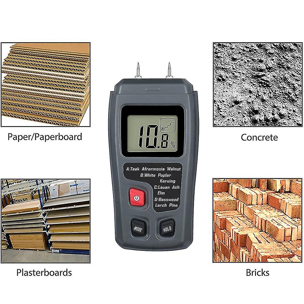 Handheld Wood Moisture Test Meter Lcd Moisture Tester For Wood Moisture