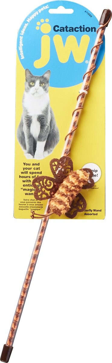 JW Pet Cataction Butterfly Wand Cat Toy